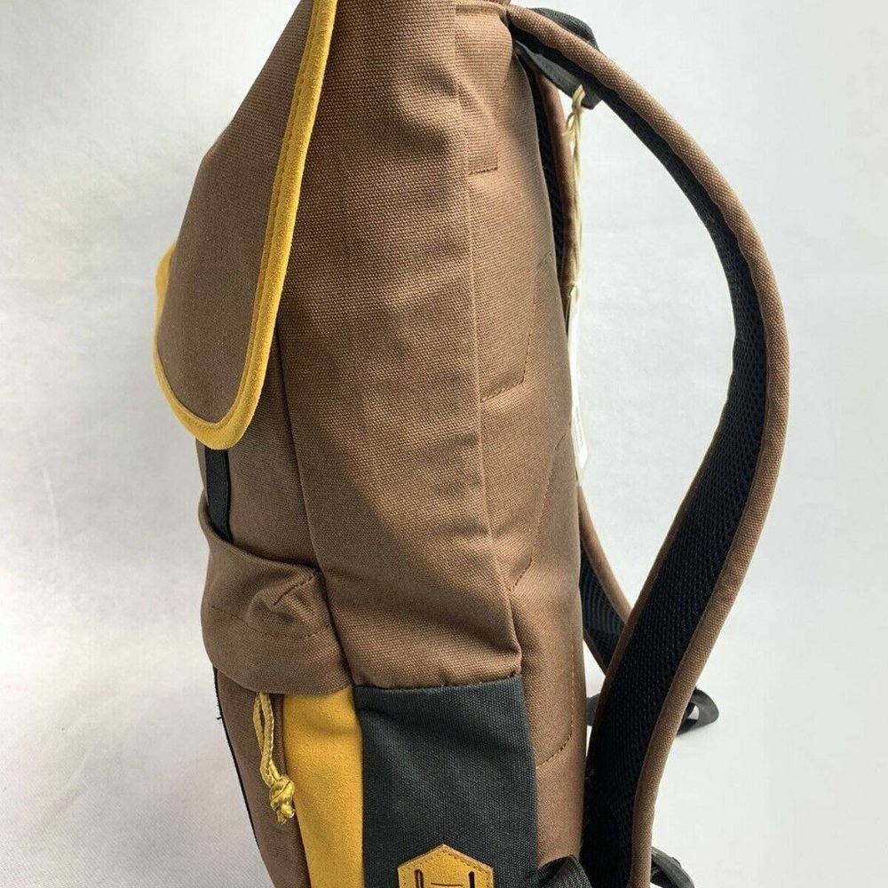 Timberland Natick 17L Brown/Wheat Unisex Backpack J0805-931 - Picture 4 of 7